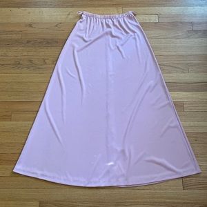 vintage light pink maxi skirt